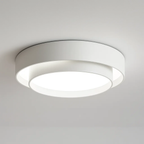 White Round LED Ceiling Lamp with Scandinavian Design