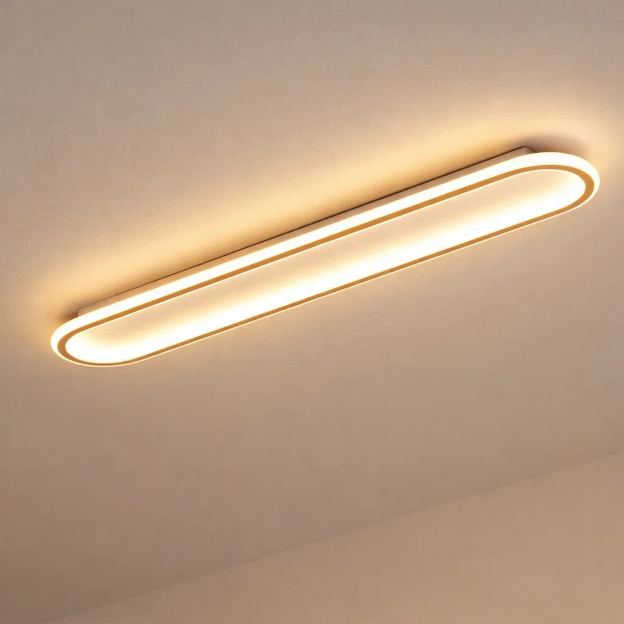 Moderne slanke langwerpige plafondlamp