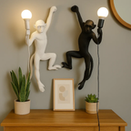 Wandlamp met aapmotief