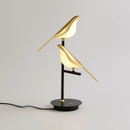 LED-tafellamp met vogelfiguren