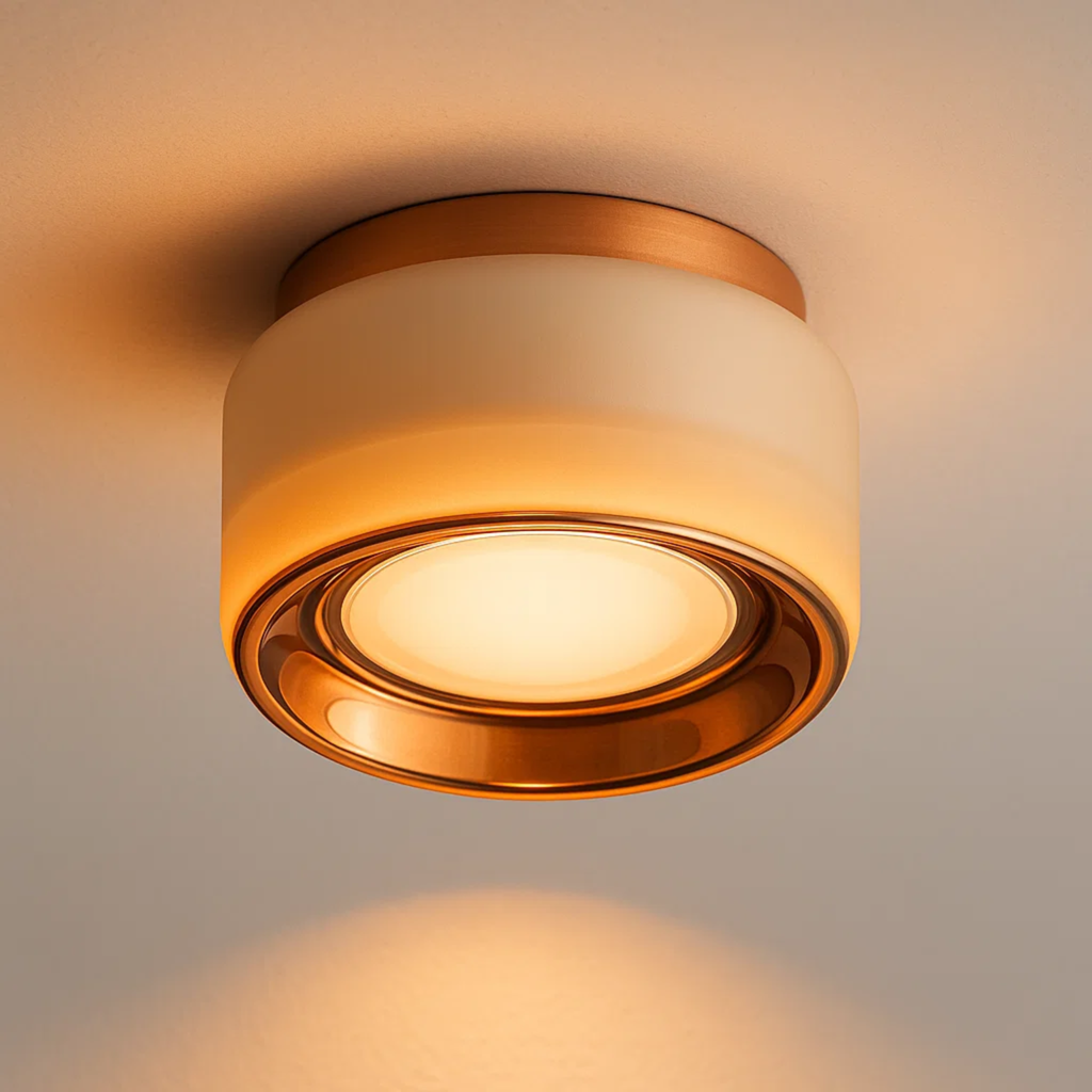 Moderne compacte ronde LED-wandlamp