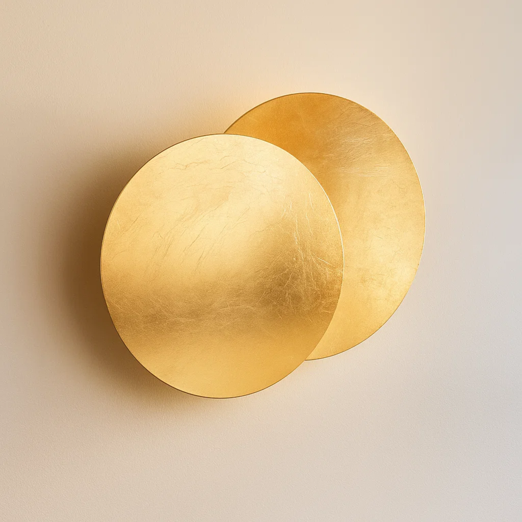 LED-wandlamp in overlappende ronde schijfvorm