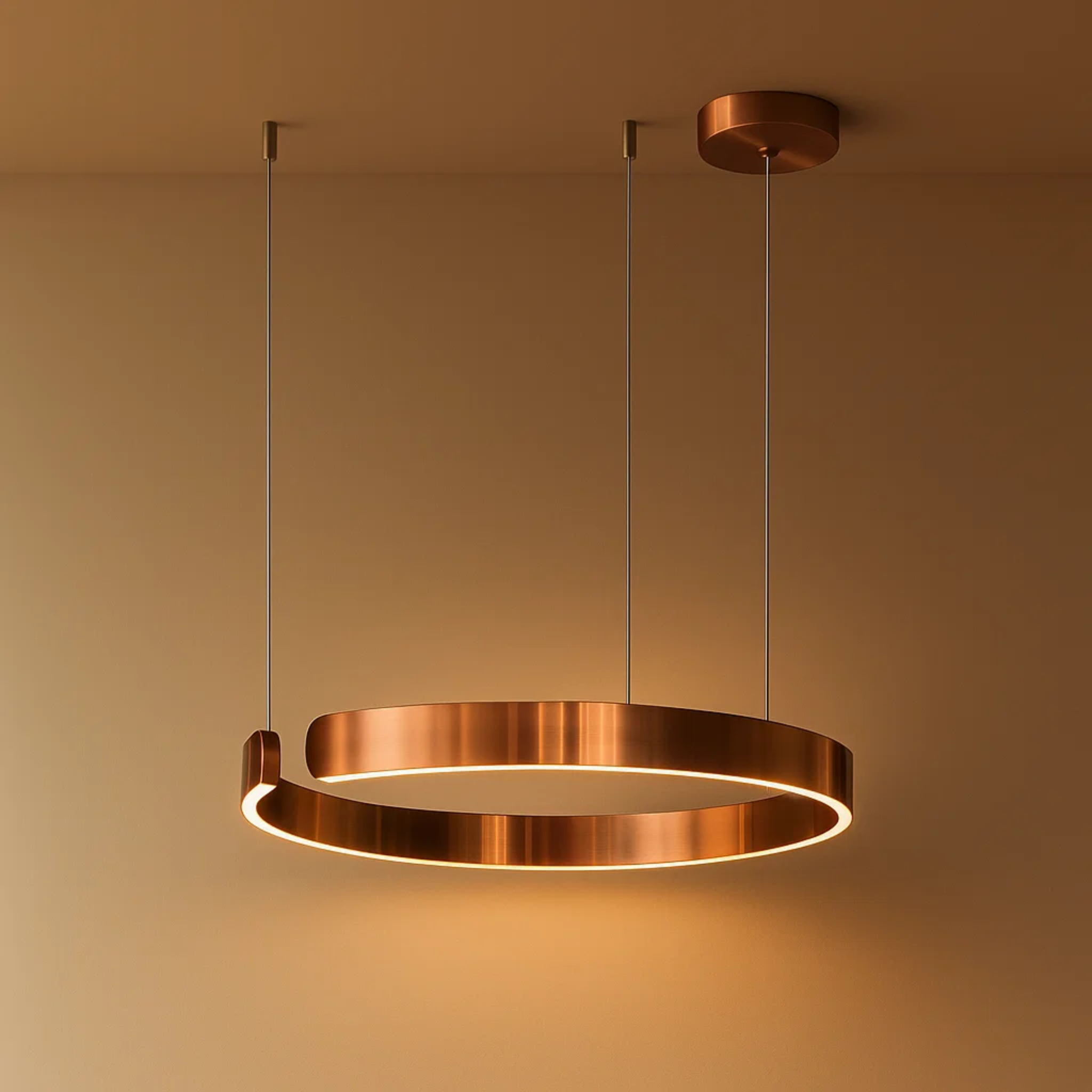 Moderne minimalistische ronde hanglamp