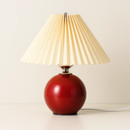 Tafellamp met geplooide kap