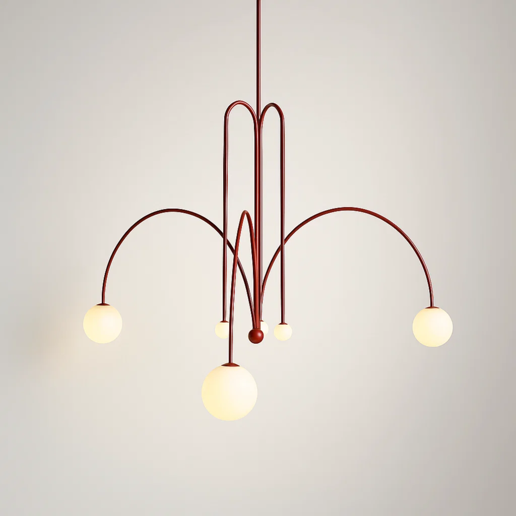 Design hanglamp met ronde lichtbollen
