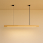 Strakke minimalistische scandinavische houten hanglamp