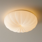 Japandi golvende plafondlamp met gebogen kap