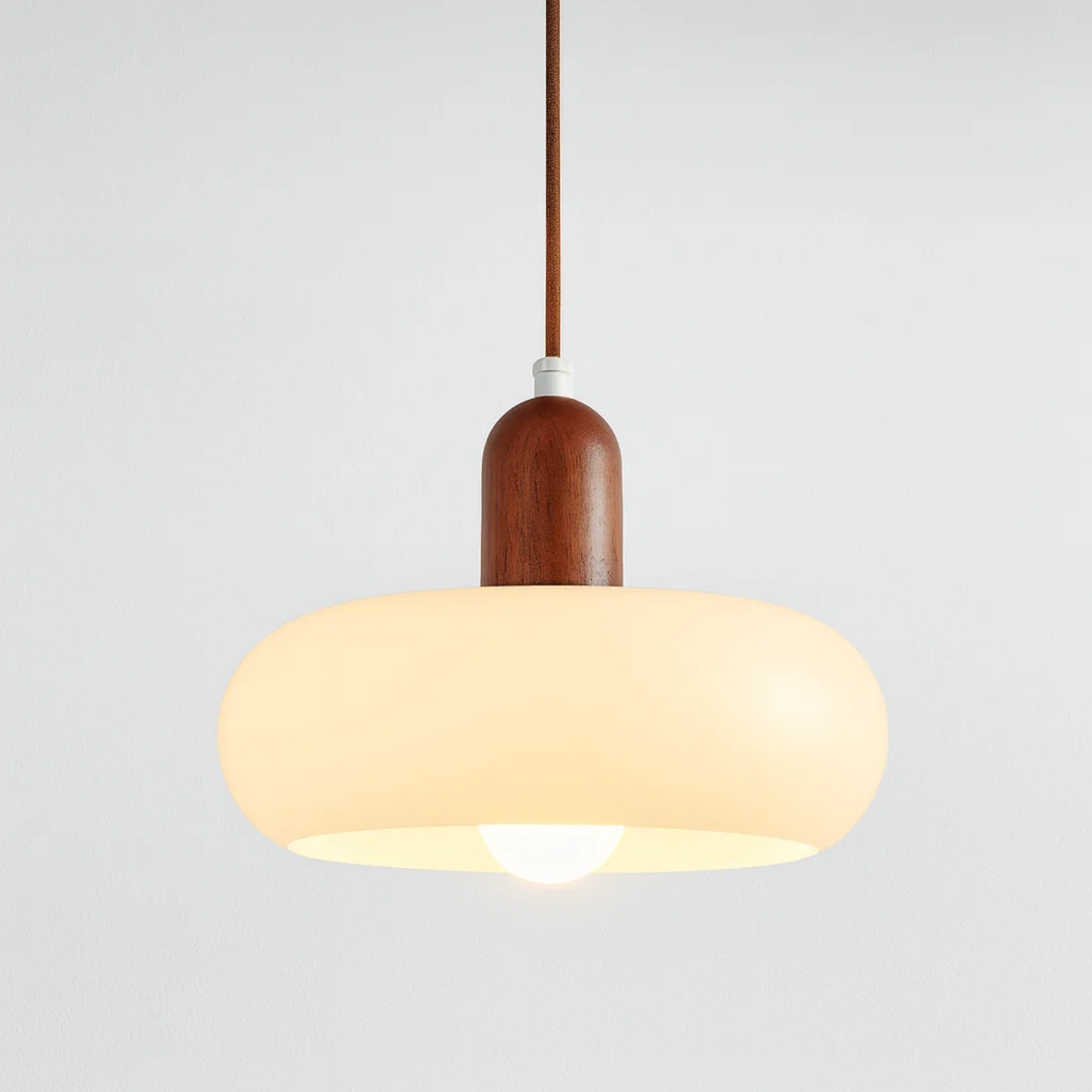 Scandinavian cream-colored pendant lamp