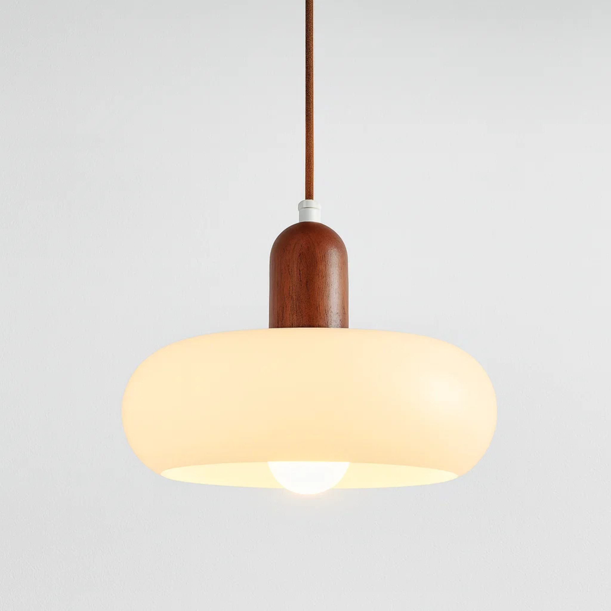 Scandinavische crèmekleurige hanglamp
