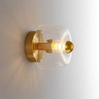 Klassieke wandlamp met geribbeld patroon