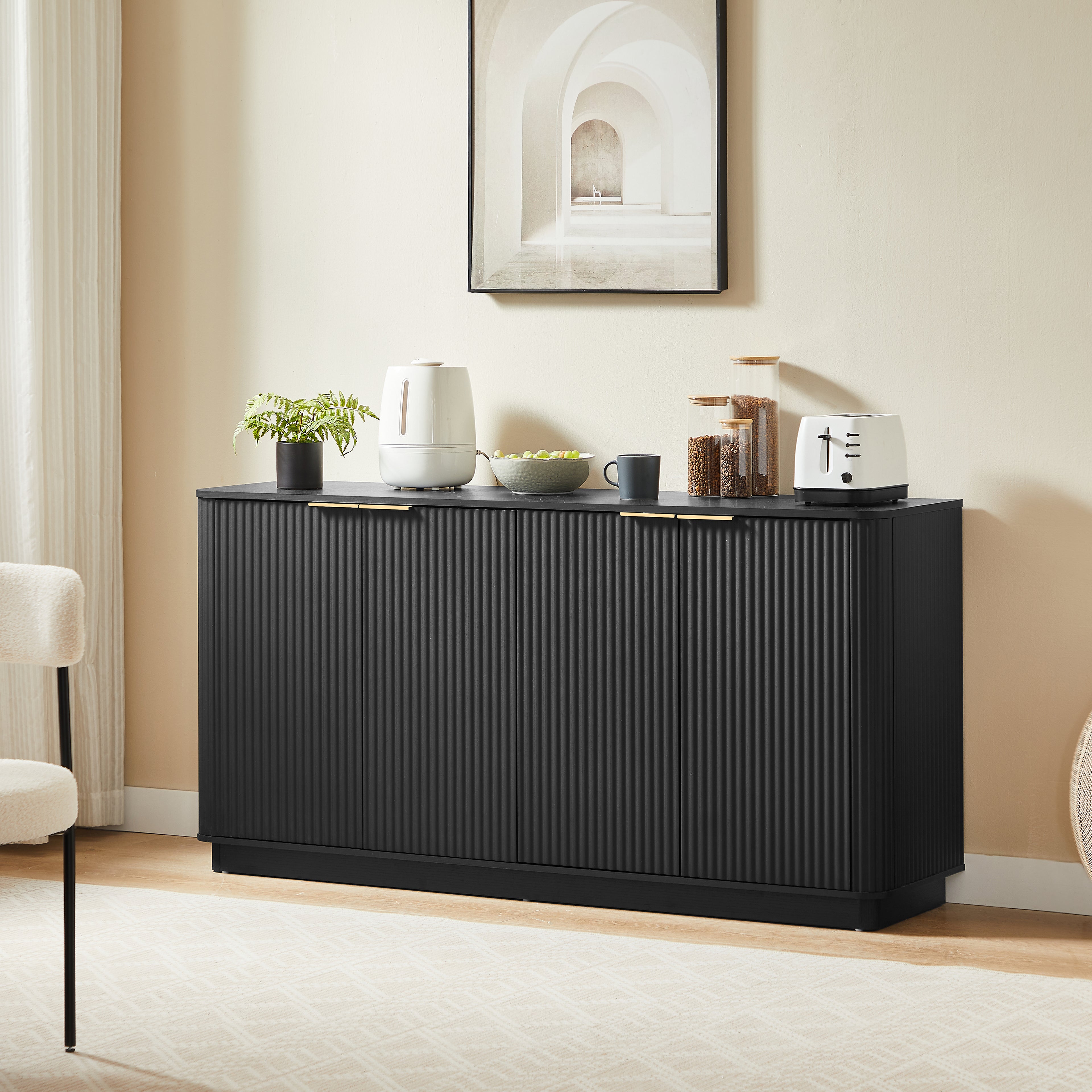 Nanna Curved Oak Sideboard