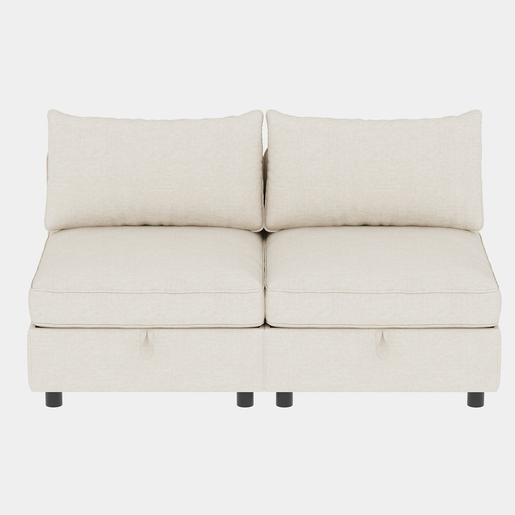 Merete 2-Piece Storage Sectional Sofa