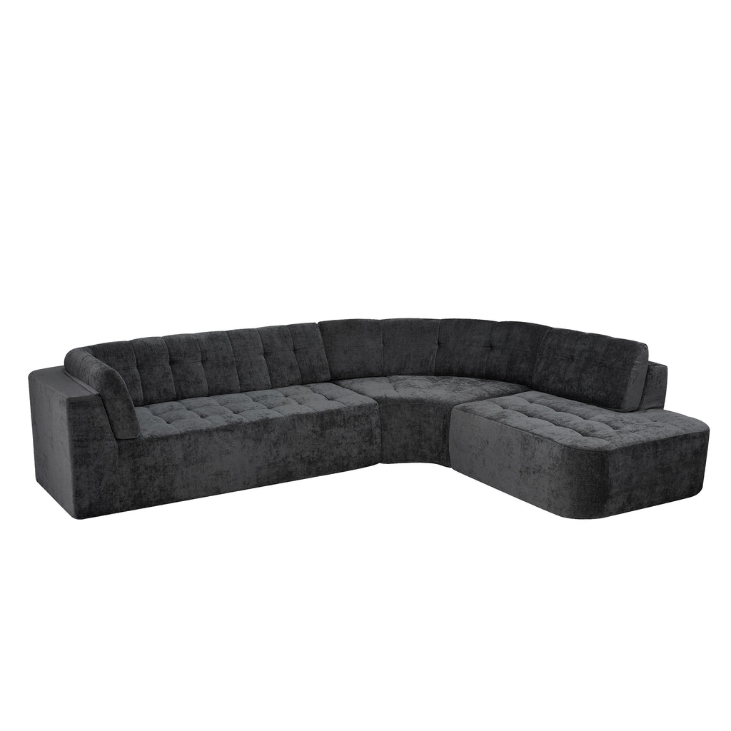 Elva Curved Sectional Sofa