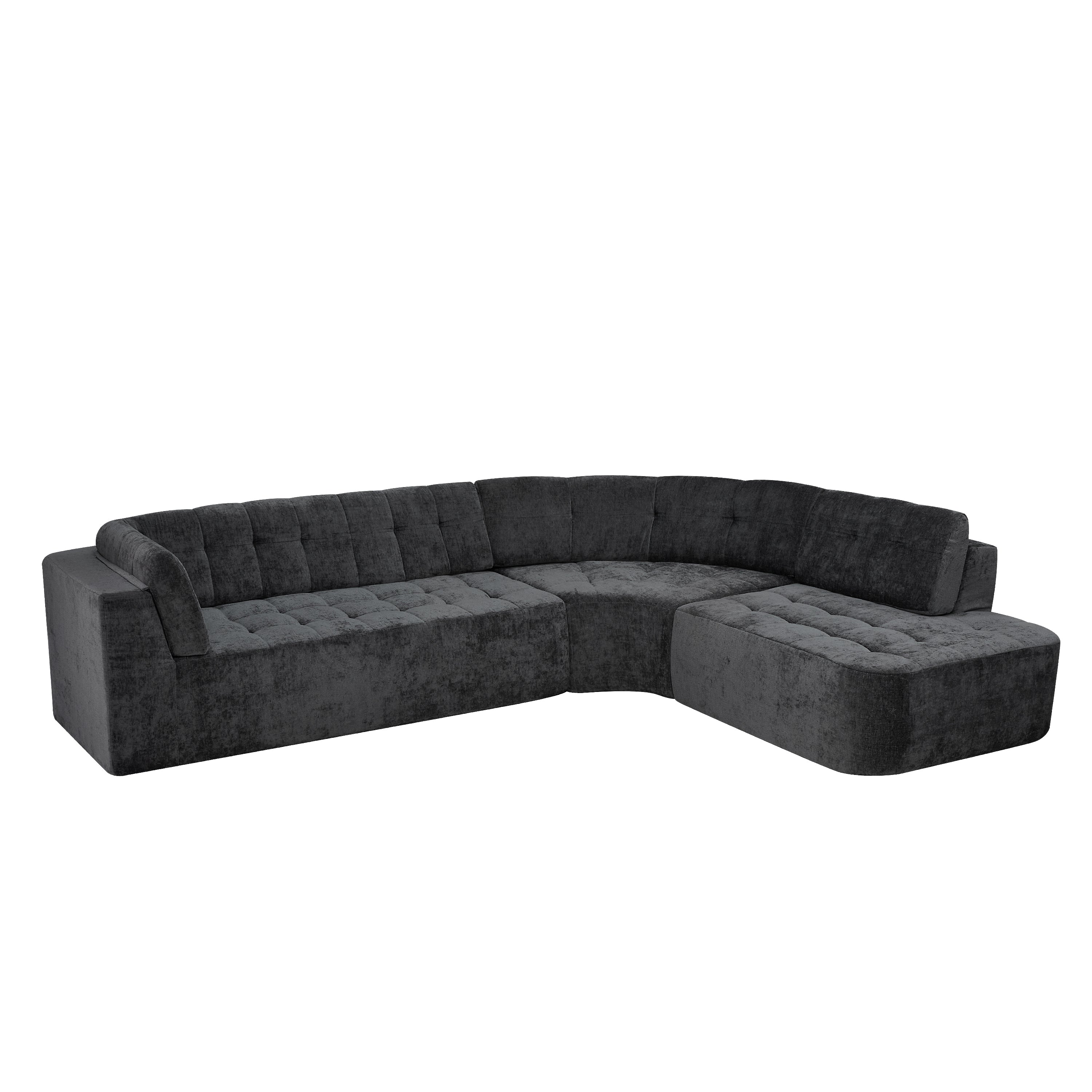 Elva Curved Sectional Sofa