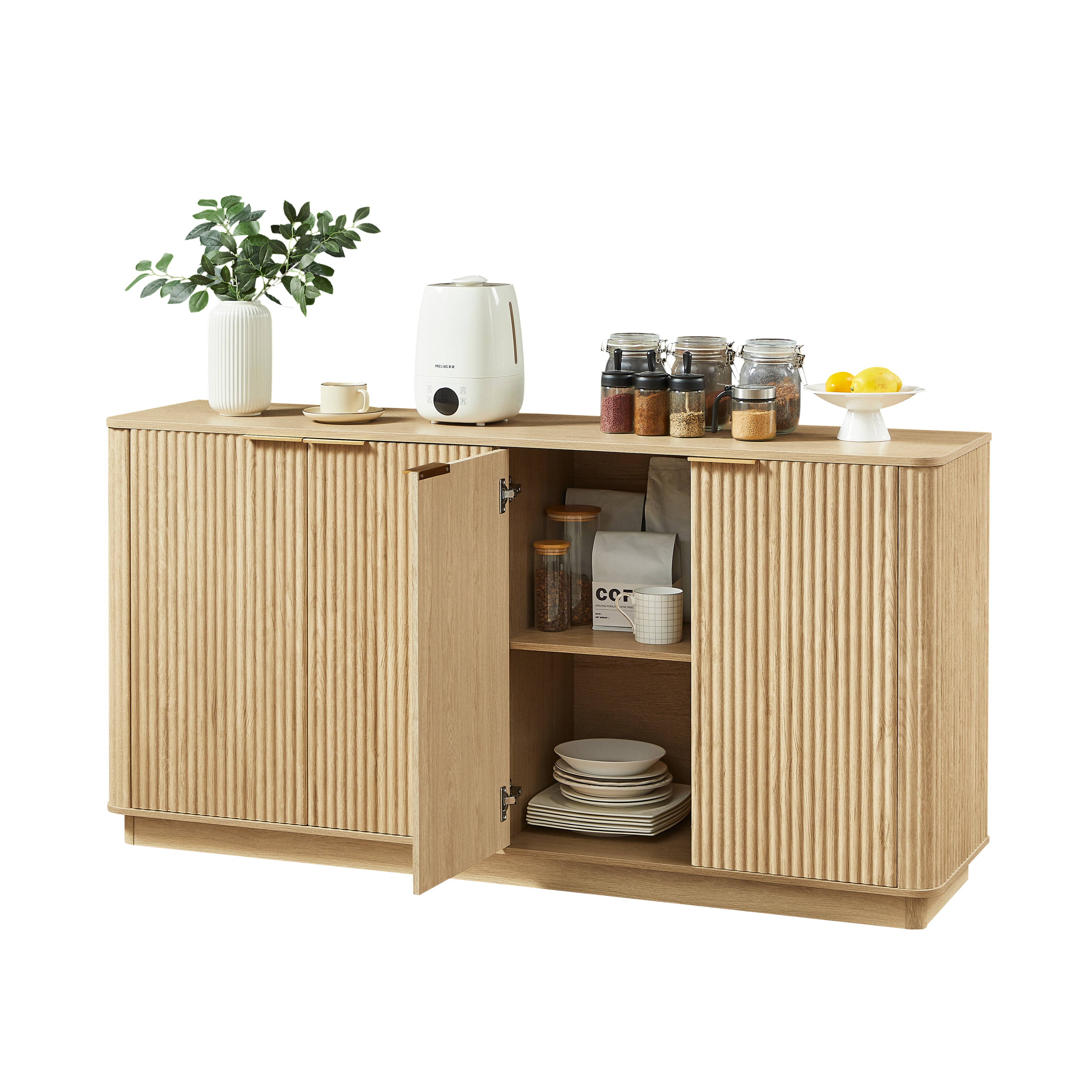 Nanna Curved Oak Sideboard