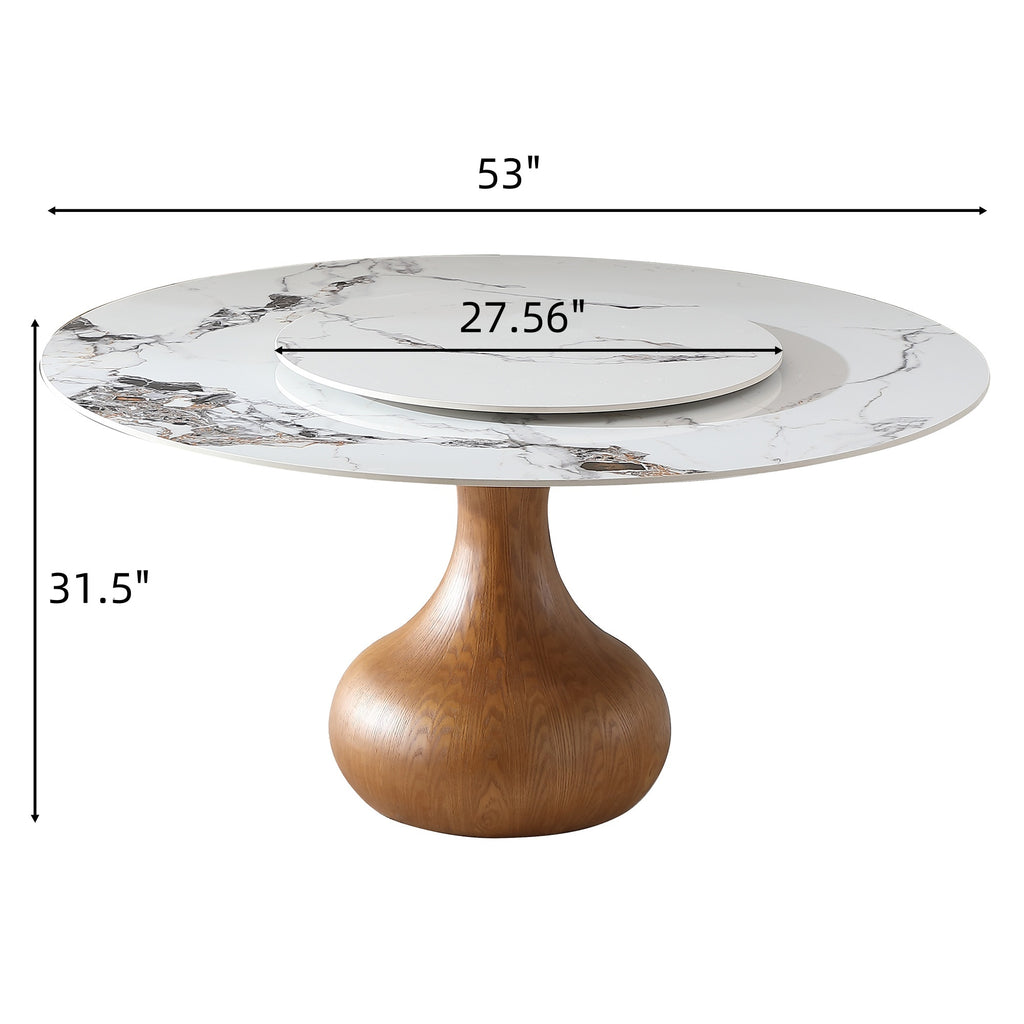 Mona Round Marble Dining Table