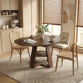 Nanne Round Walnut Dining Table
