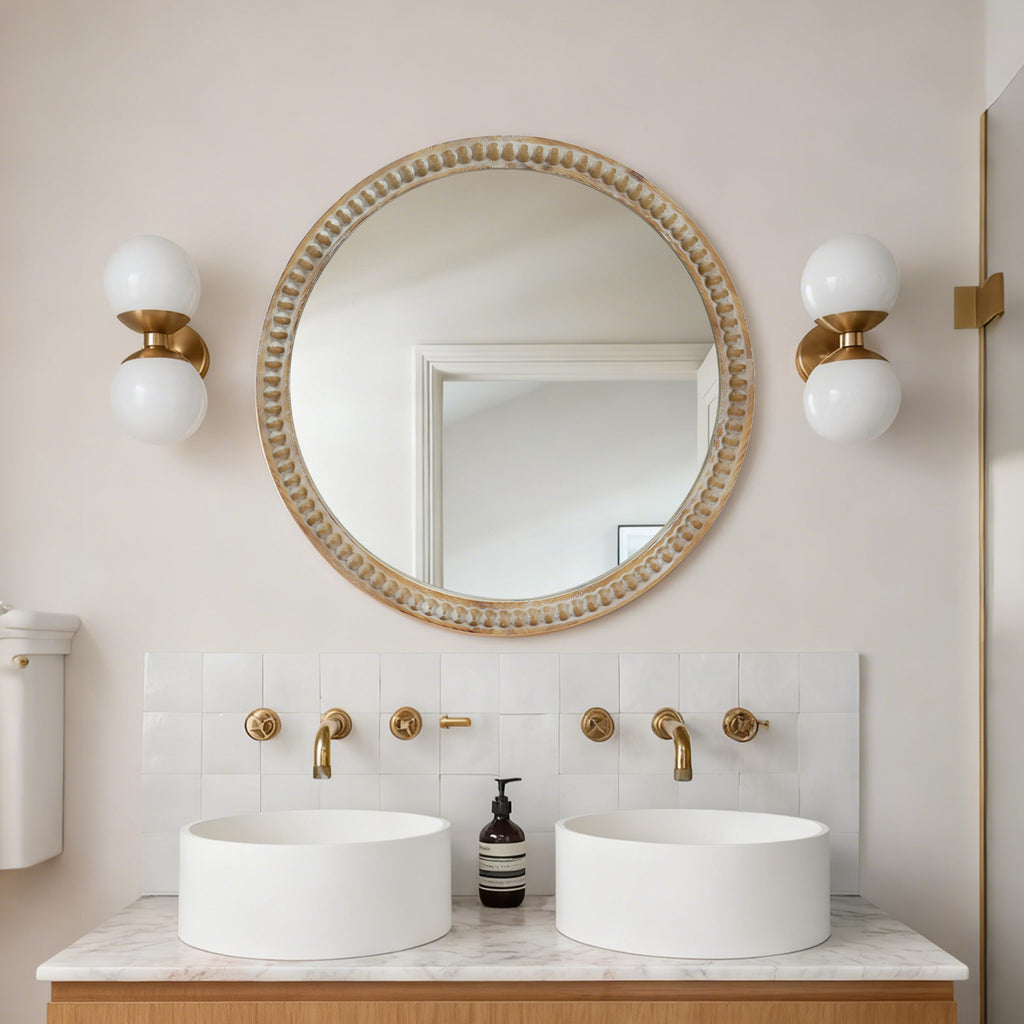 Eske Round Wall Mirror