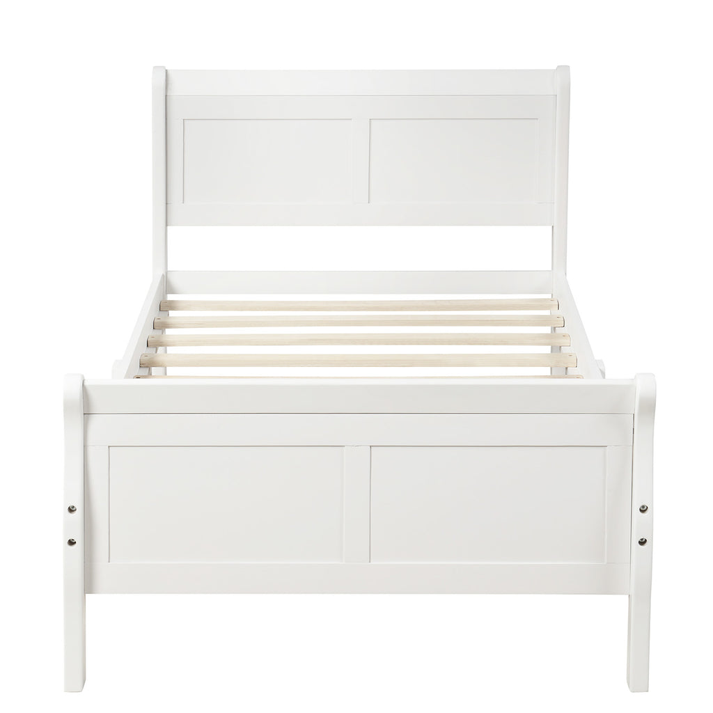 Une Solid Wood Twin Platform Bed Frame