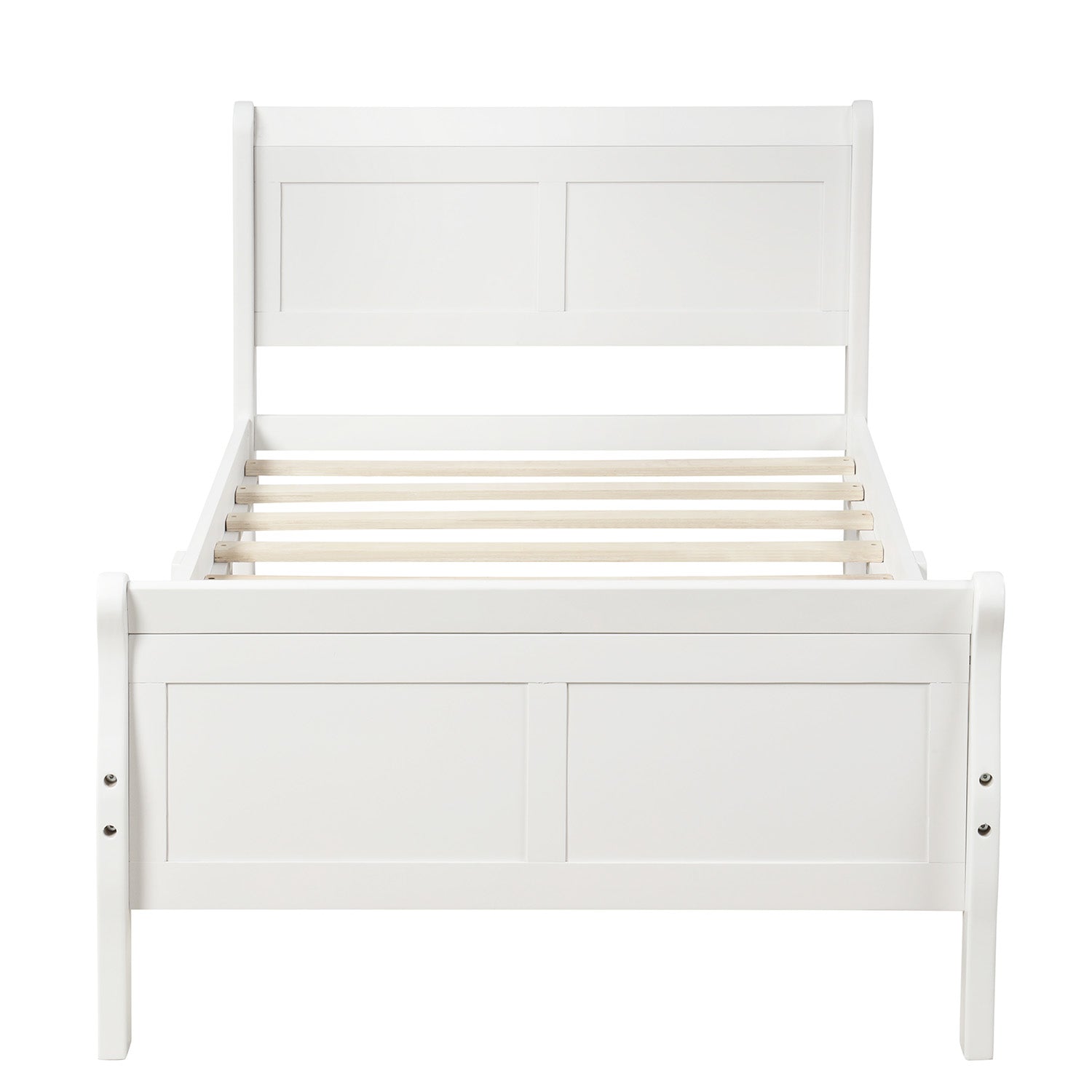 Une Solid Wood Twin Platform Bed Frame