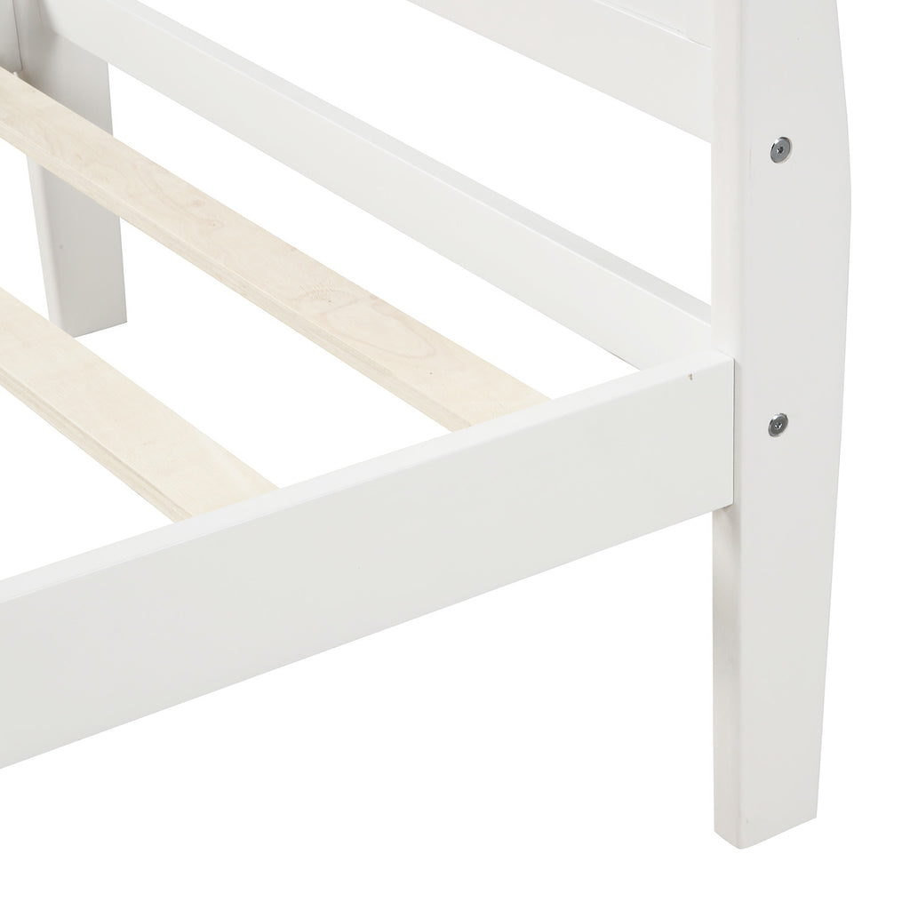 Une Solid Wood Twin Platform Bed Frame