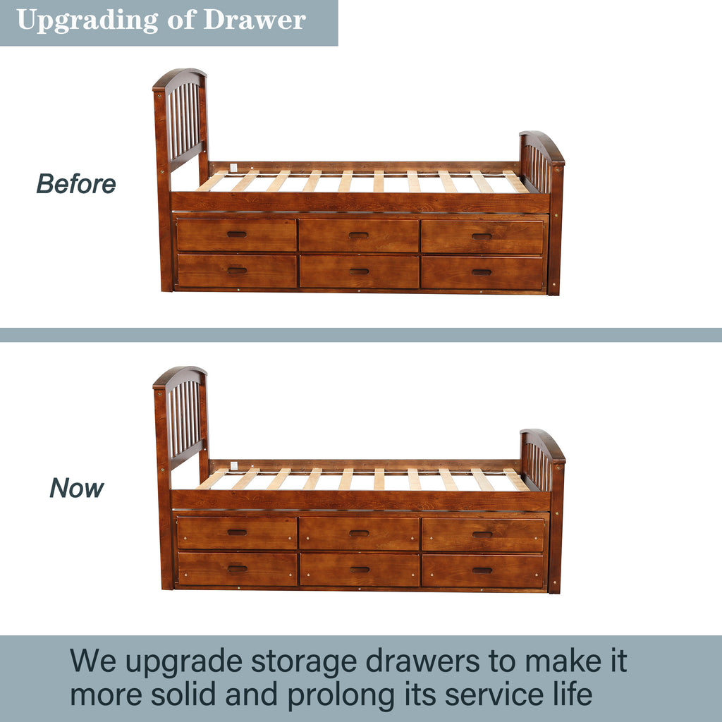 Frode Solid Wood Twin Platform Bed Frame