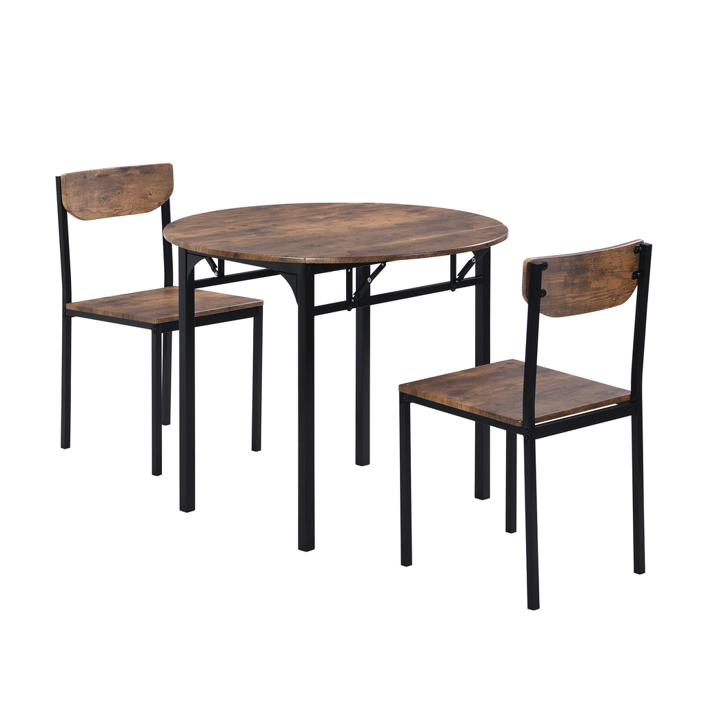 Vits 3-Piece Round Dining Set