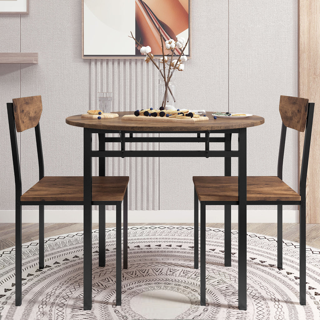 Vits 3-Piece Round Dining Set