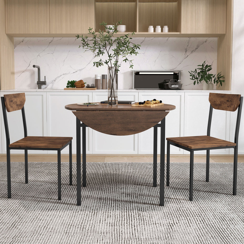 Vits 3-Piece Round Dining Set
