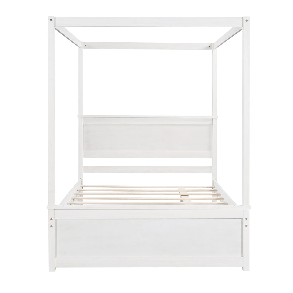 Nils Solid Wood Full Platform Bed Frame