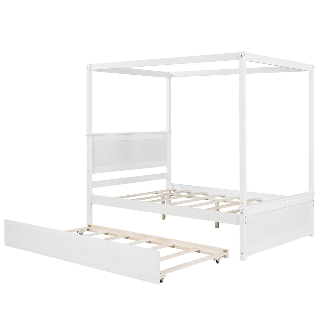 Nils Solid Wood Full Platform Bed Frame