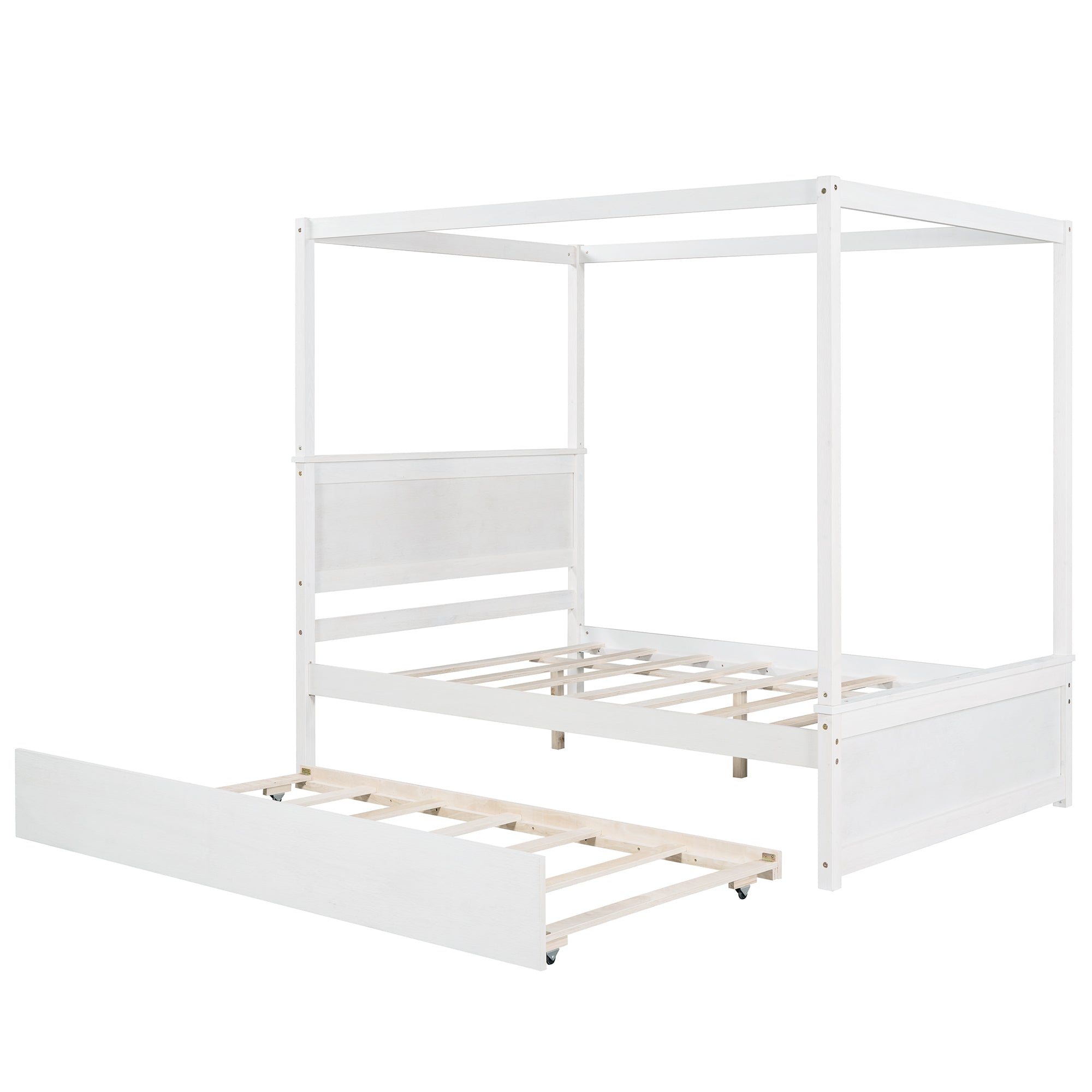 Nils Solid Wood Full Platform Bed Frame