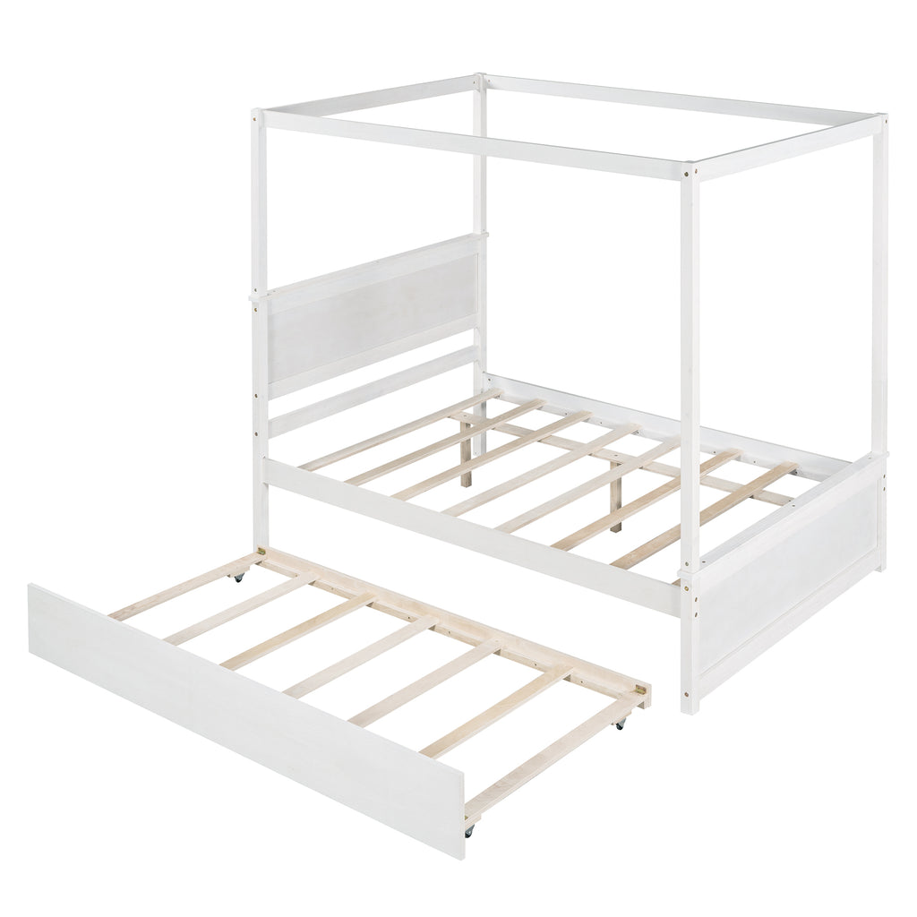 Nils Solid Wood Full Platform Bed Frame