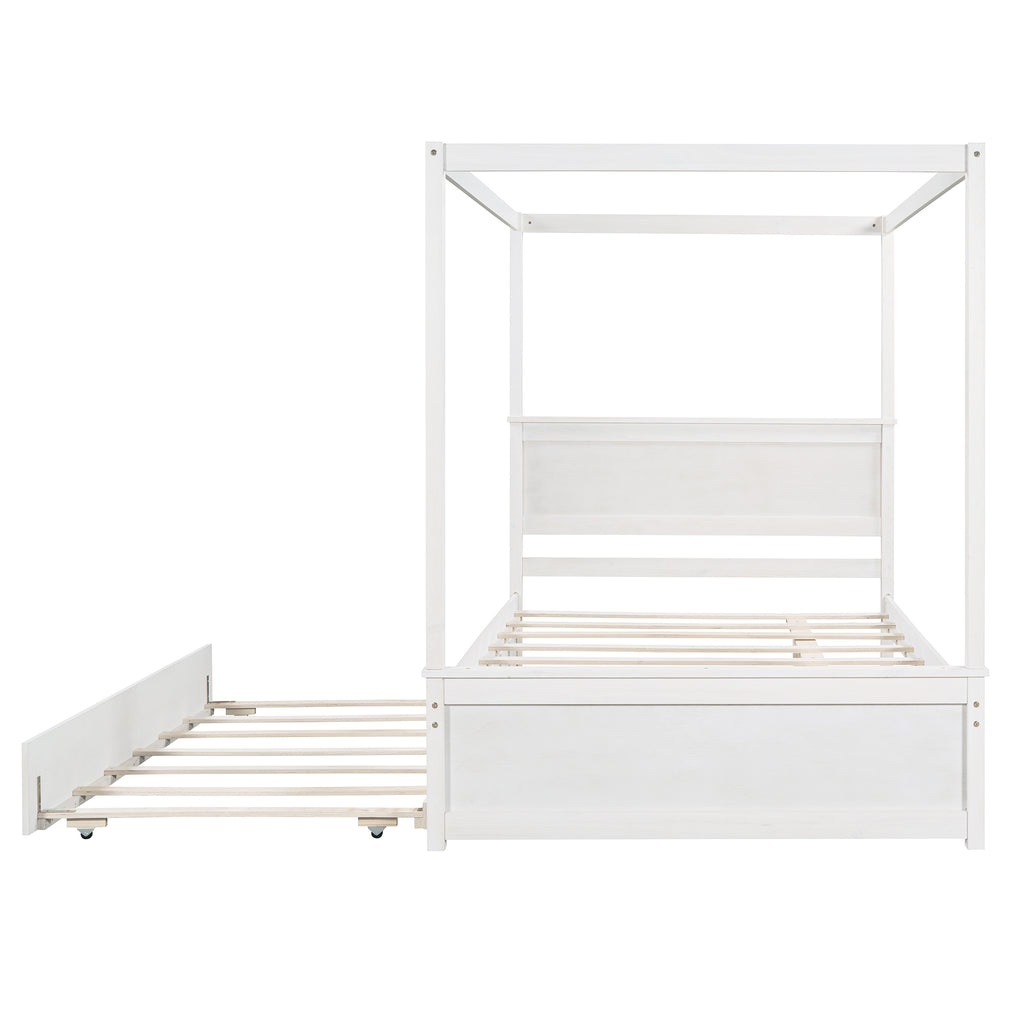 Nils Solid Wood Full Platform Bed Frame