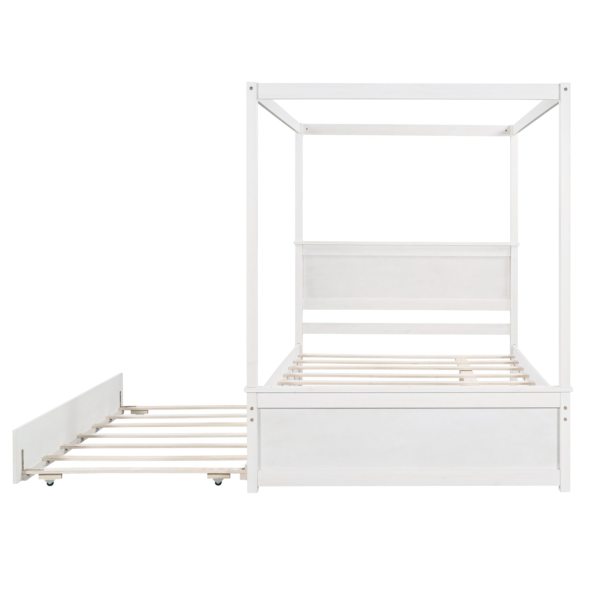 Nils Solid Wood Full Platform Bed Frame
