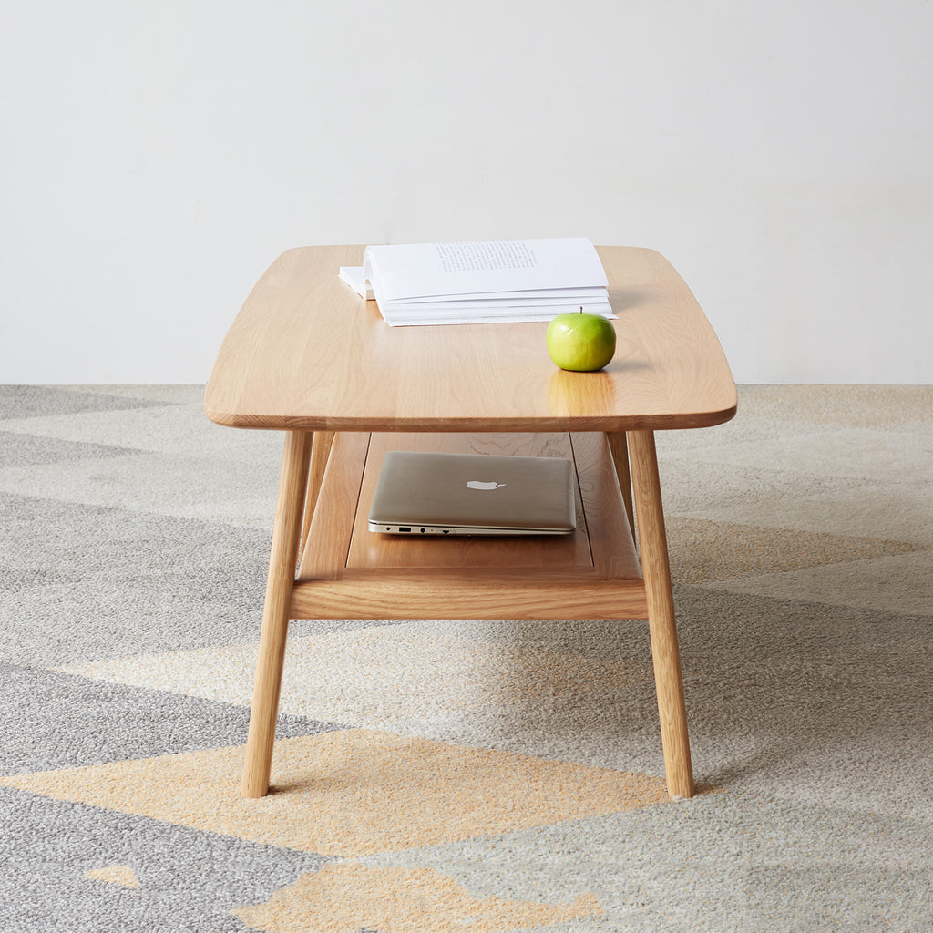 Juni Storage Solid Wood Coffee Table