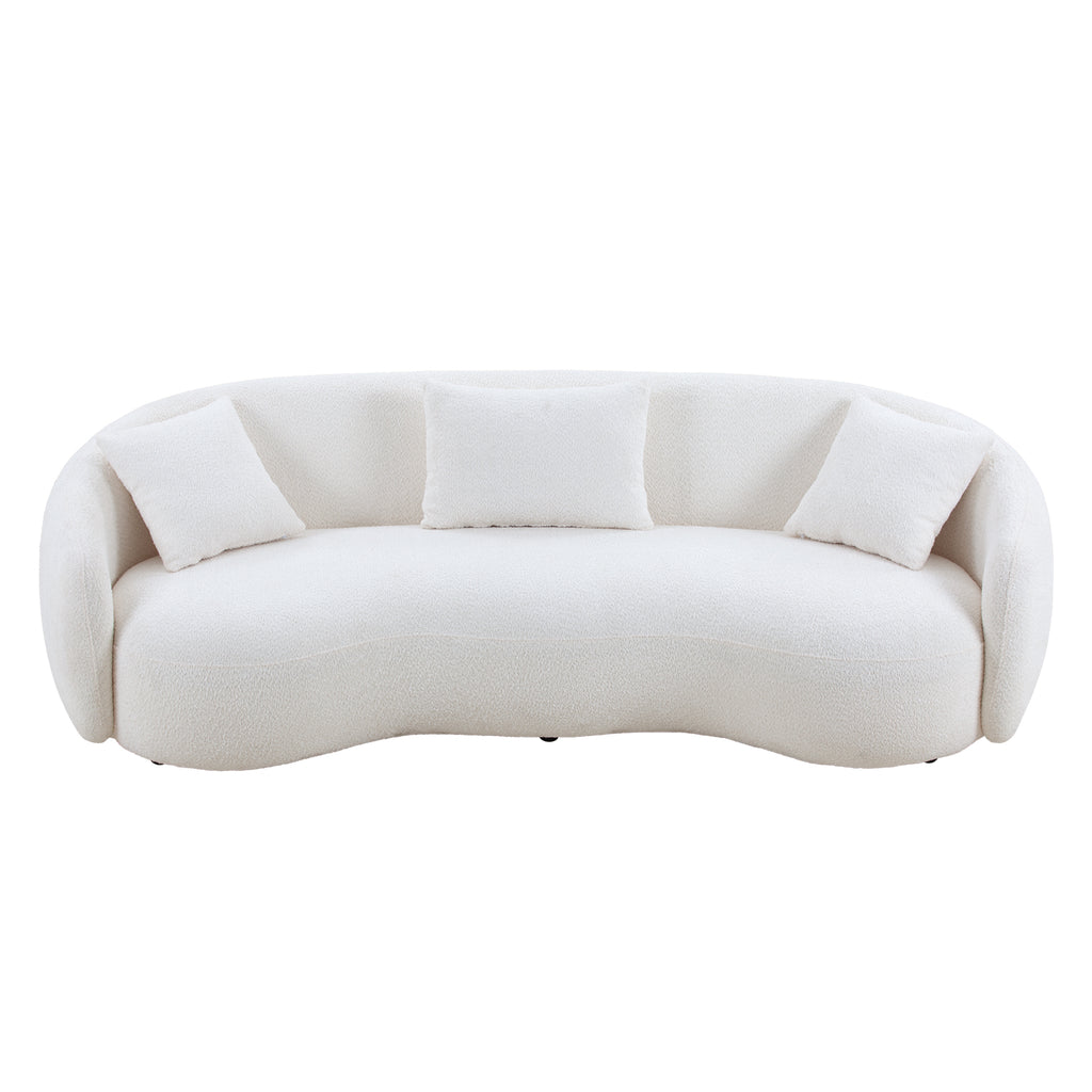Espen Curved Boucle Sofa