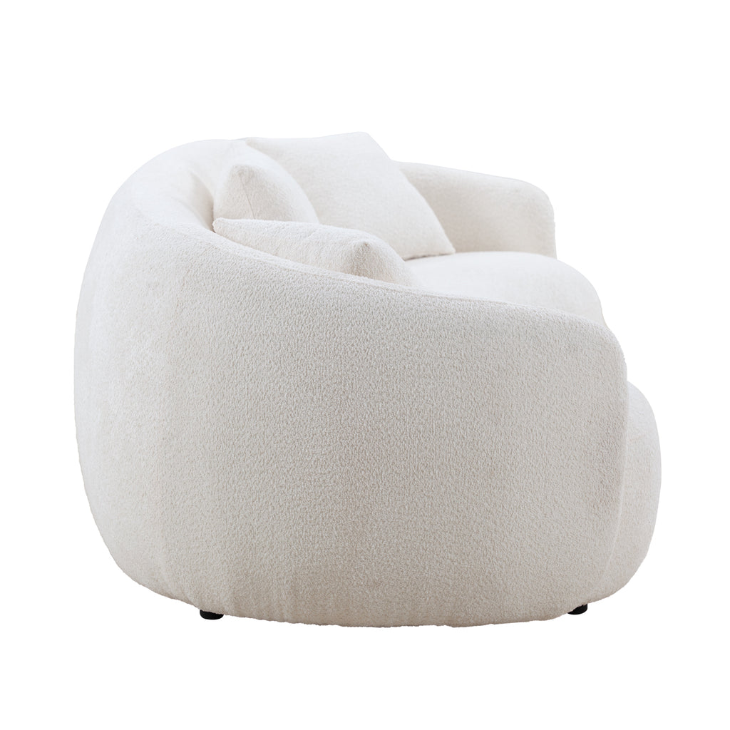 Espen Curved Boucle Sofa