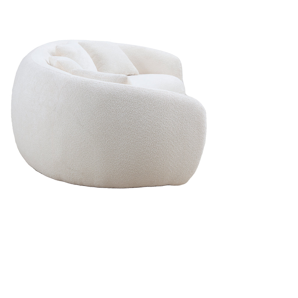 Freja Curved Boucle 102" Sofa