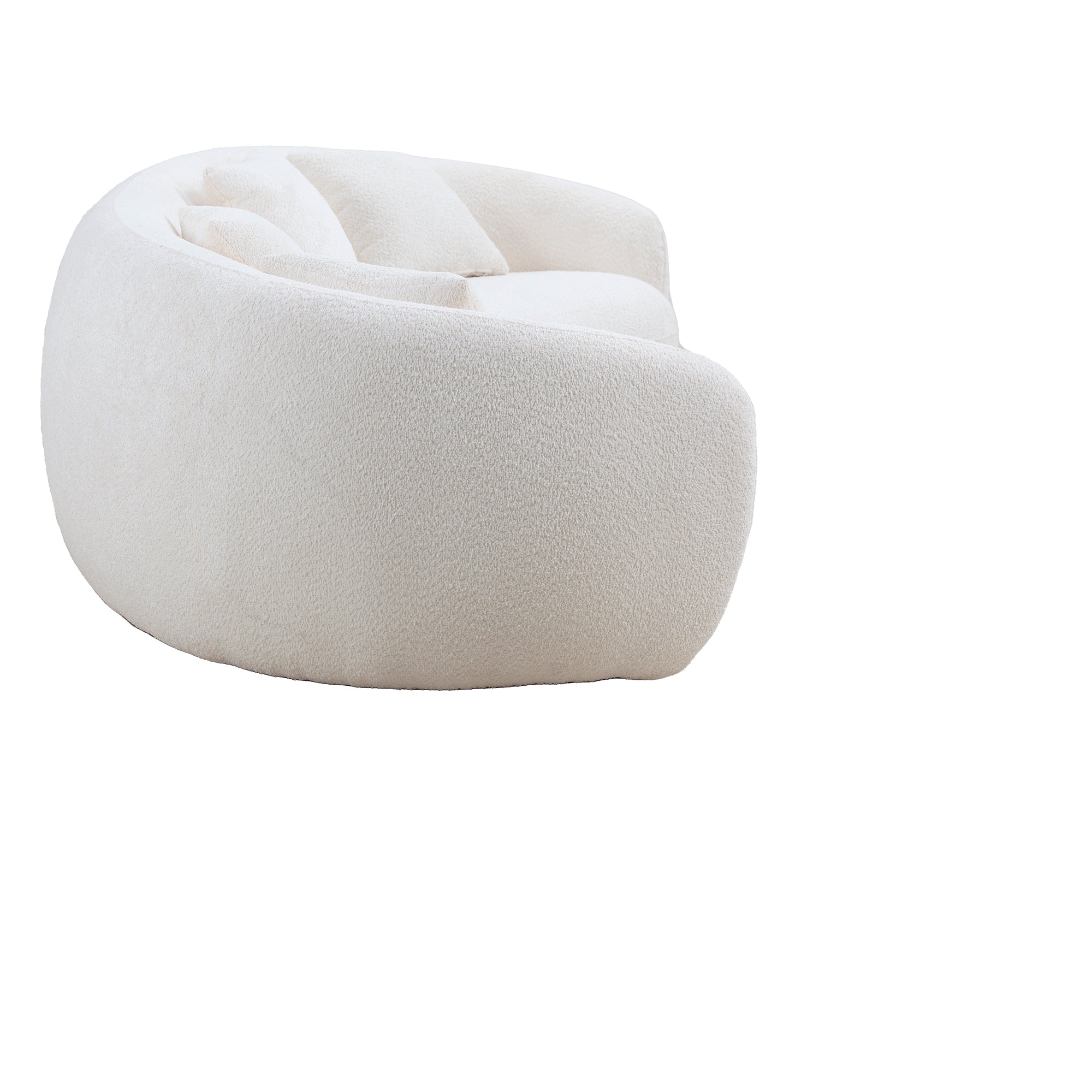 Freja Curved Boucle 102" Sofa