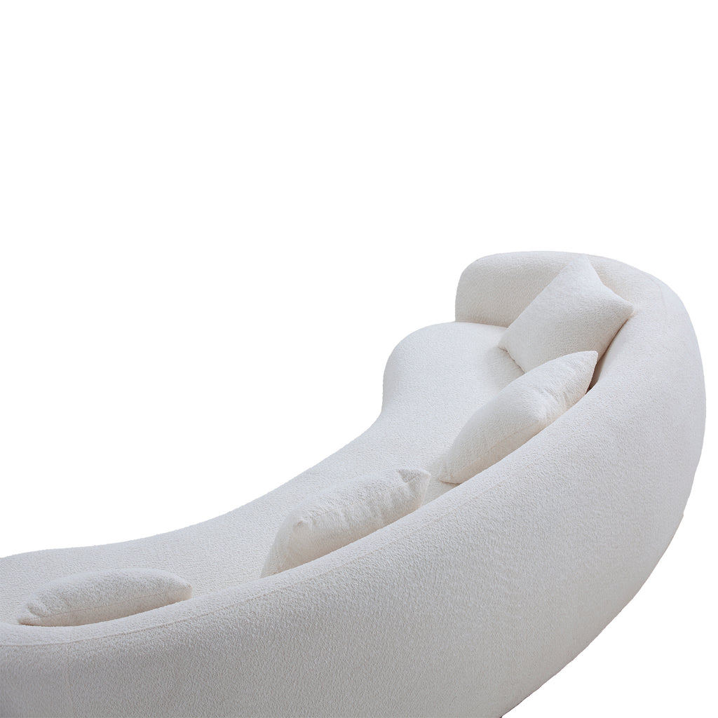 Freja Curved Boucle 102" Sofa