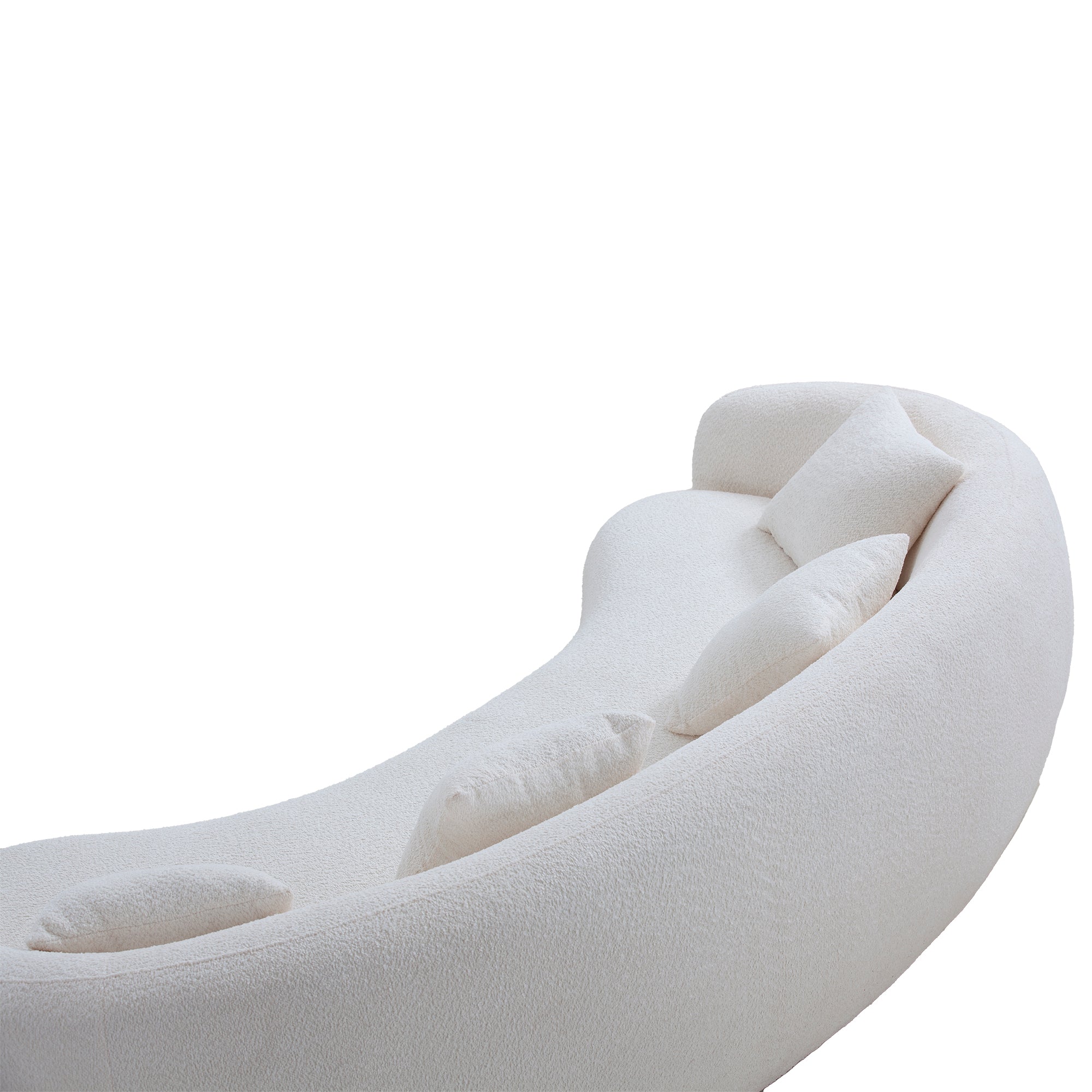 Freja Curved Boucle 102" Sofa