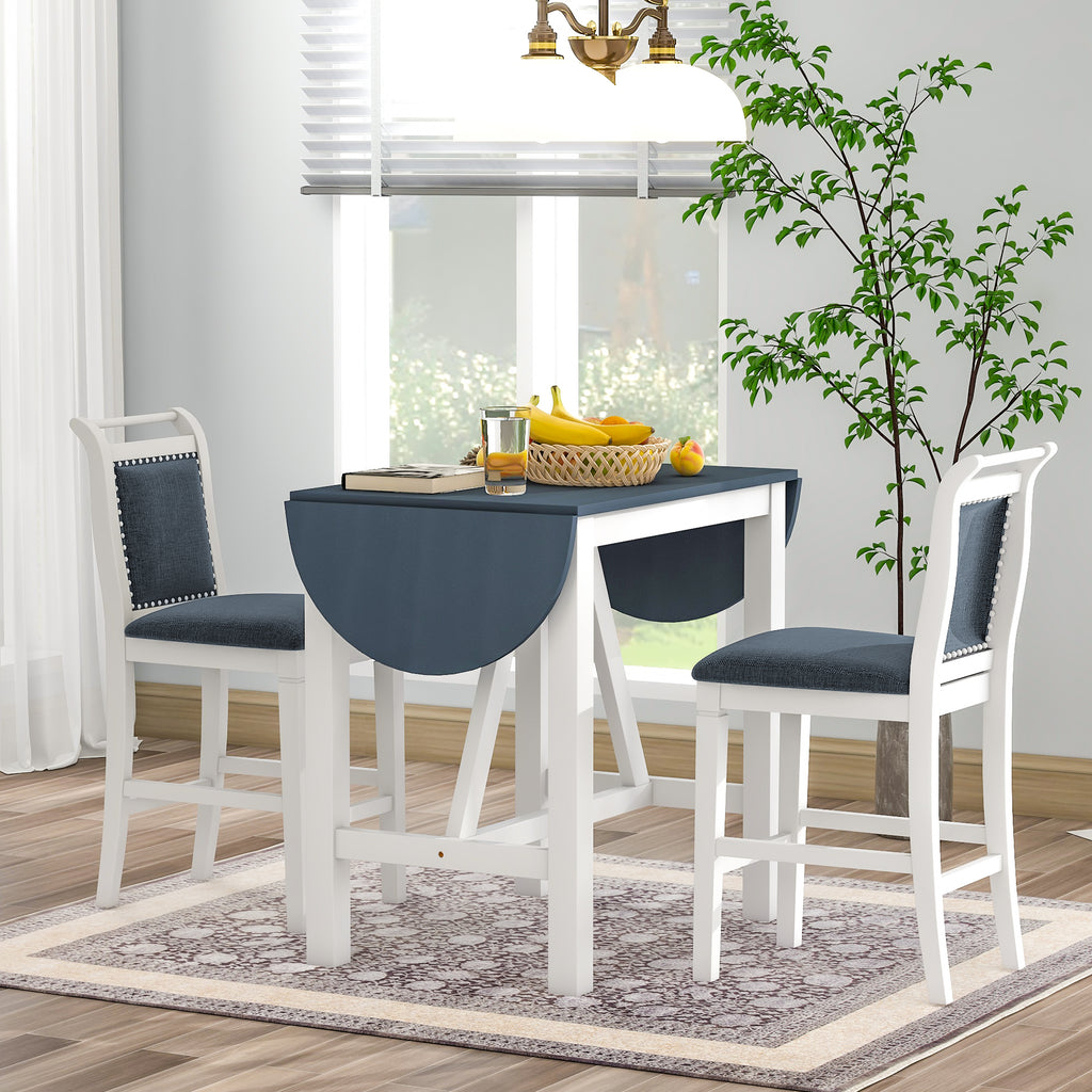 Oskar 3-Piece Solid Wood Dining Set