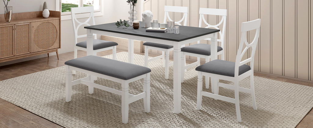 Ingrid 6-Piece Solid Wood Dining Set