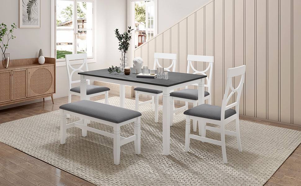 Ingrid 6-Piece Solid Wood Dining Set