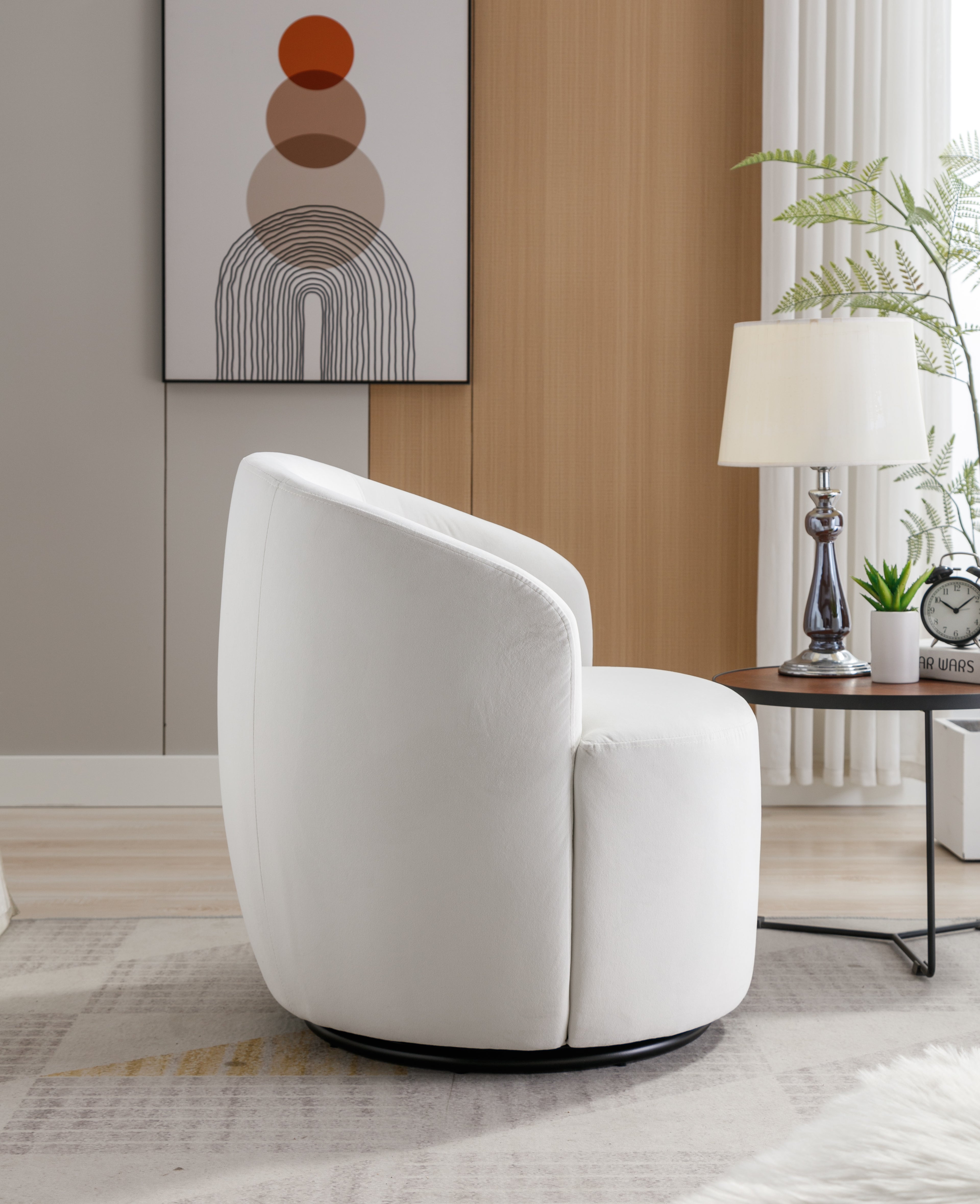 Tilde Barrel Velvet Accent Chair