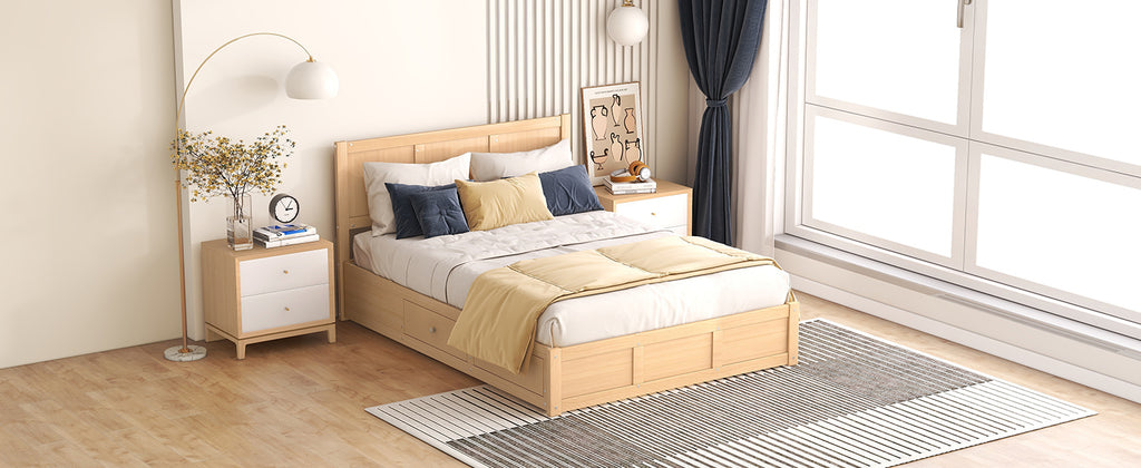 Lova Solid Wood Full Platform Bed Frame