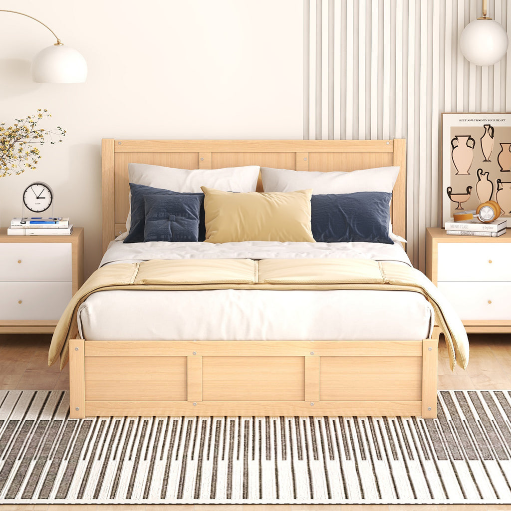 Lova Solid Wood Full Platform Bed Frame