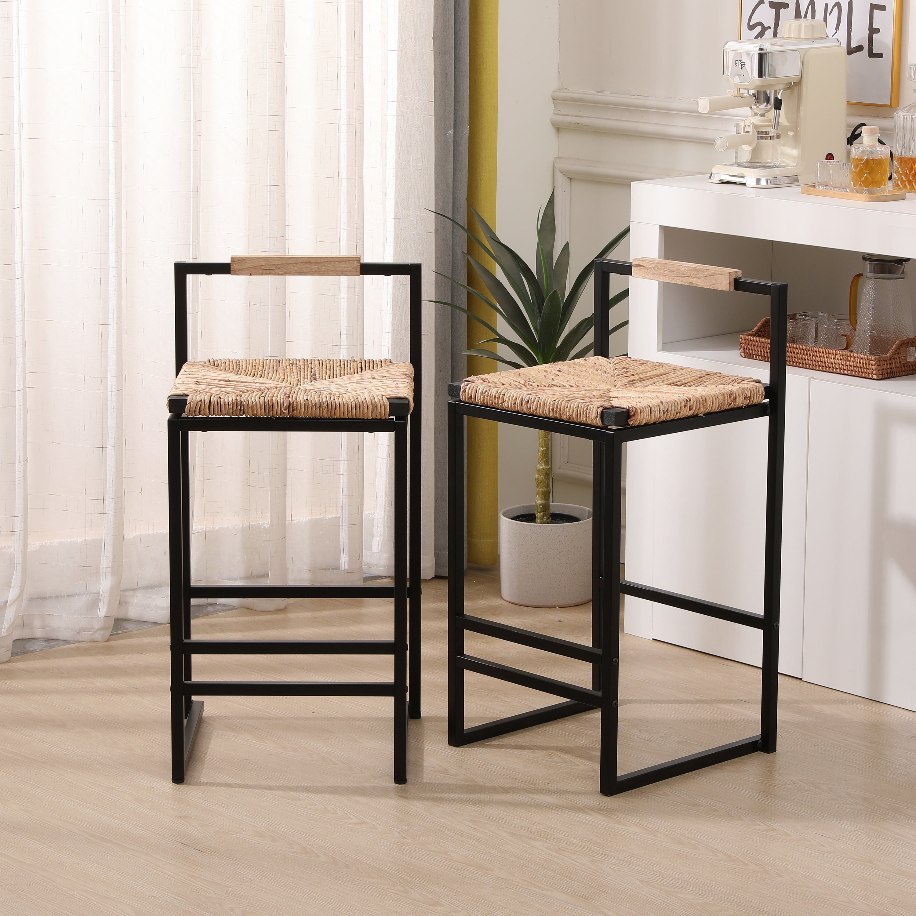 Runa Woven Counter Stool (Set of 2)
