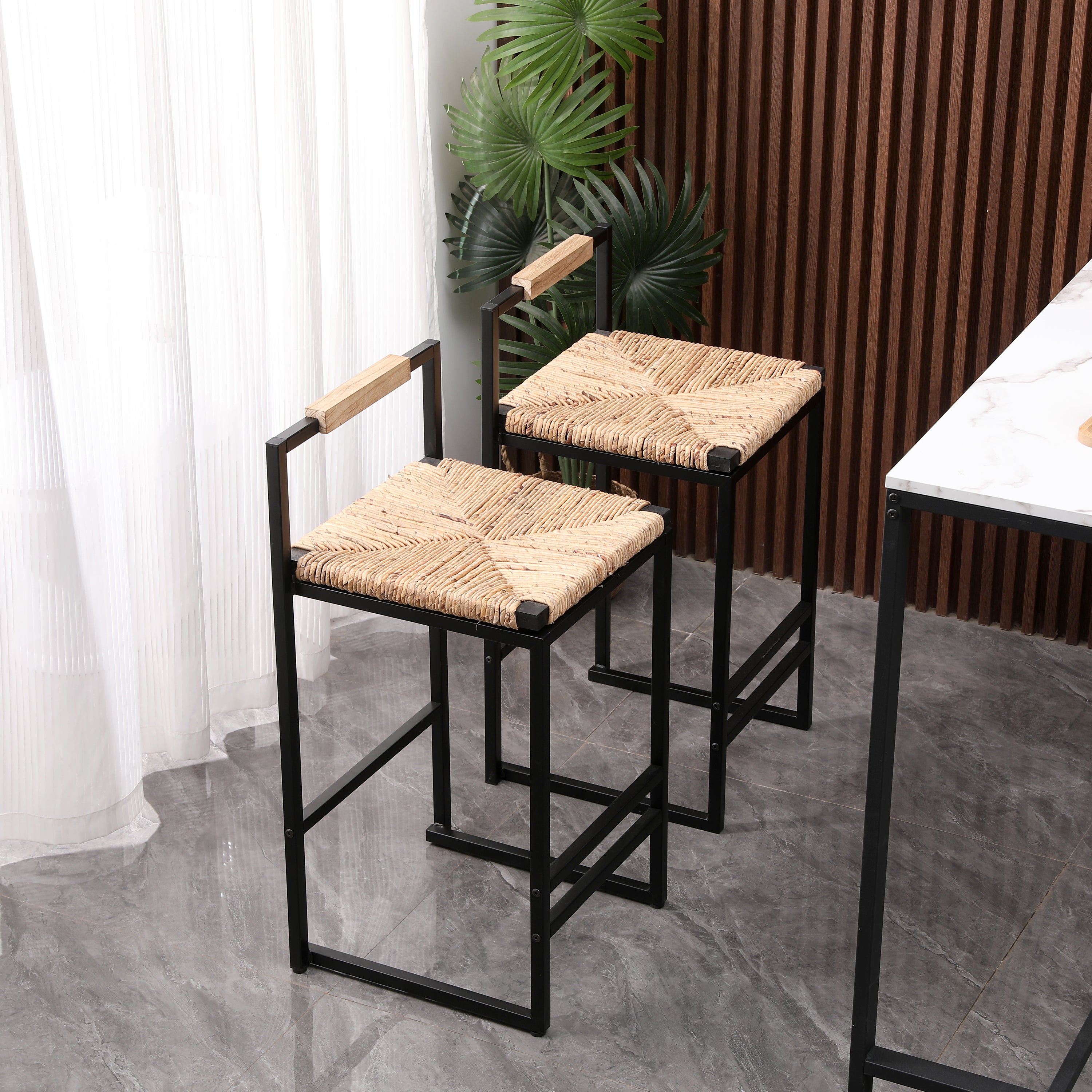 Runa Woven Counter Stool (Set of 2)